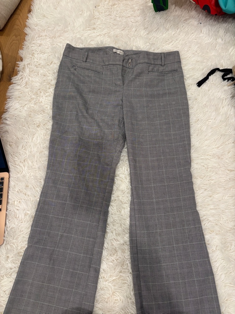 Van Heusen Gray Stretch Short Dress Pants